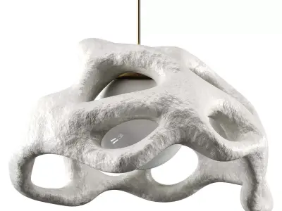  Flush mount pendant Low-poly 3D model