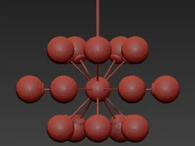 Modern Ronell Chandelier 3D model