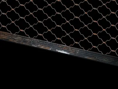 Shop Shutter Low-poly 3D model