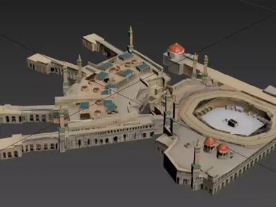 Masjid Al-Haram Makkah Kaaba 3D model