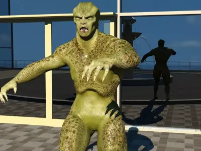 Humanoid Monster Low-poly 3D model