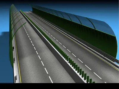 Highway viaduct 3D model