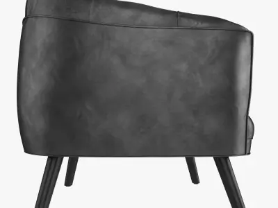 Arm Chair Black 3D model