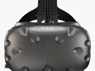 HTC Vive VR headset Low-poly 3D model