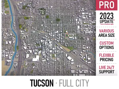 Tucson Low-poly 3D model