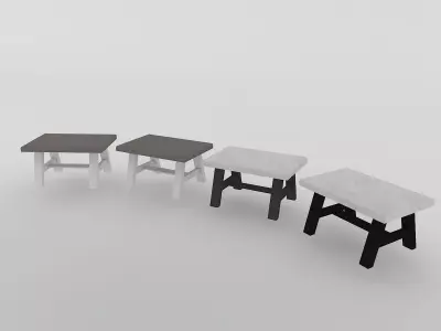 Street Cafe Table 3D model