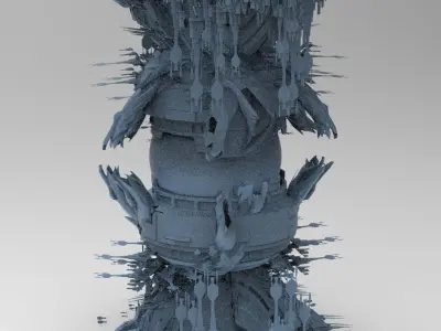 Sci Fi Locust Hive collection 3D model