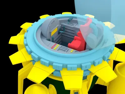 Dragon ball time machine 3D print model