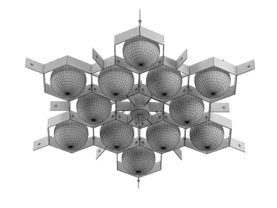 Esagono chandelier 3D model