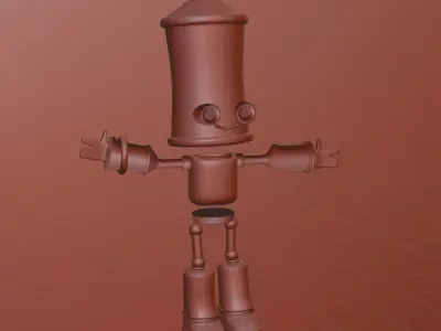 SPRABOT subway surfers character Low-poly 3D model