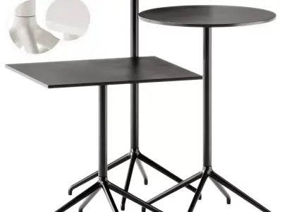 Muuto Still Cafe Table Set Clean lines 3D model