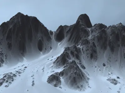 Snow Mountain 3D model