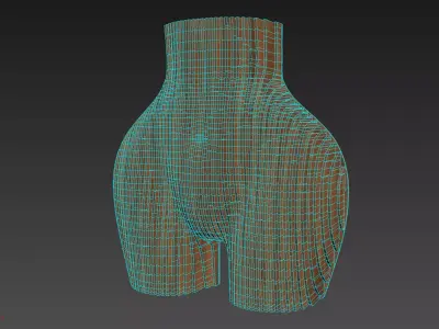 Parametric Female Body Wall Decor 3D model