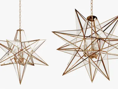 CEILING LIGHT STAR 3D model
