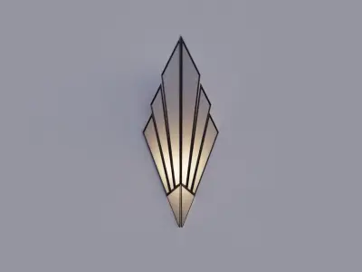 Wall Lamp Low-poly 3D model