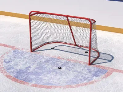 Hockey Court 3D model