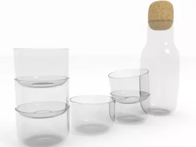 CORKY glass by MUUTO 3D model