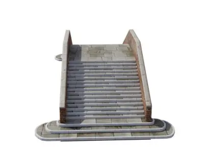 Venitian Bridge - Low poly PBR Low-poly 3D model