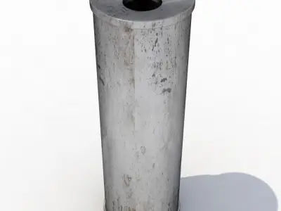 Street trash can - 3 3D model