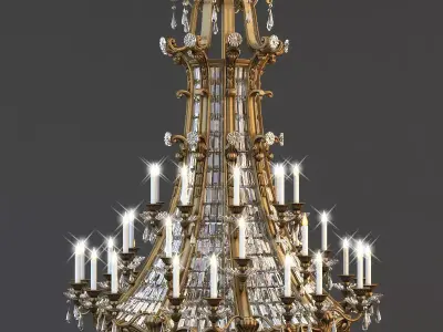 Palace Hotel chandelier 3D model