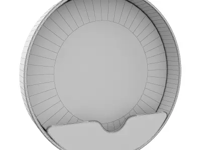 mirror round wall 60 3D model