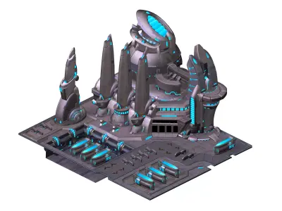 Space - City State - Dock 05 3D model