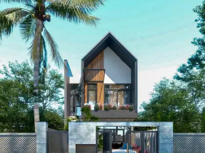 Modern-Minimalist villa 3D model