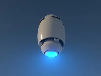 Star ship  Low-poly 3D model