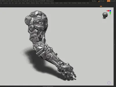 robot hand a03 3d print model 3D print model