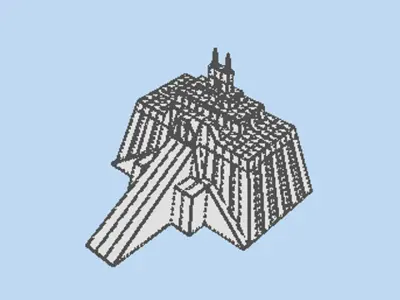 Ziggurat of Ur 3D model