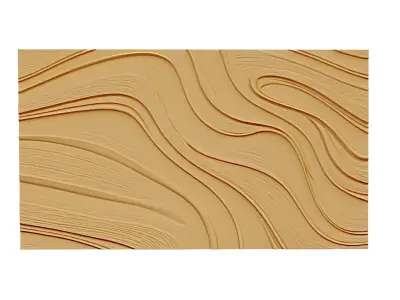 decor set wall panel relief mural CNC 16 3D print model