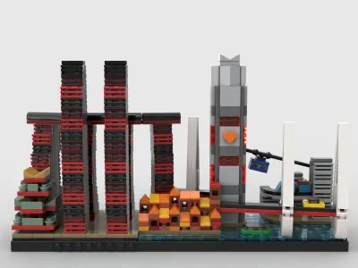 Chongqing Skyline 3D model