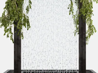 Arch With Ivy and Water 3D model