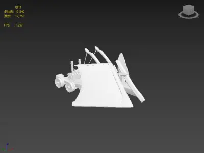 Next generation crossbow Low-poly 3D model