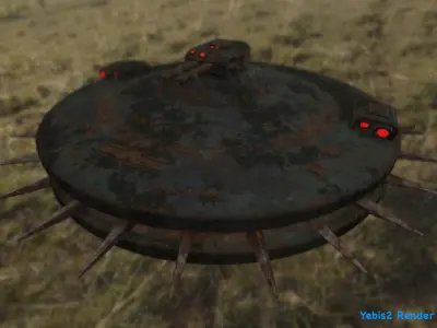 Science-fiction drone 3D model