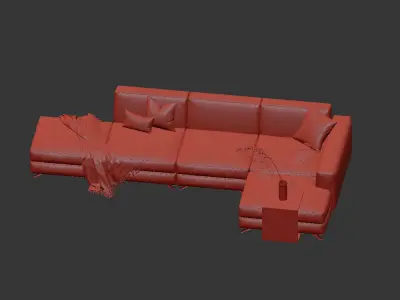 modern sofa chair  3D model