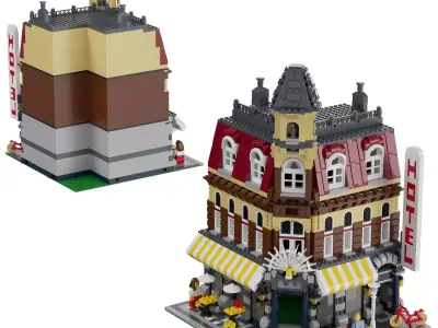 Lego - 10182 Cafe Corner 3D model