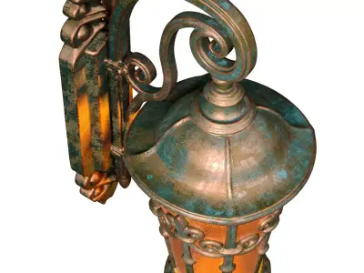 Classic Facade street Wall Lamp Light Lantern streetlight Sconce 3D model purchase