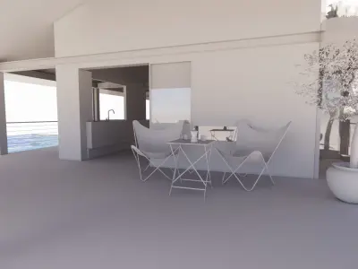 Casa Scene-villa-modern house 3D model