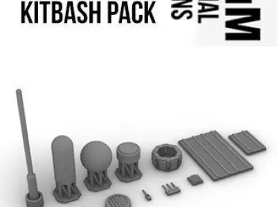Sensors Cameras Antennas Arrays Receivers Kitbash Mega Pack