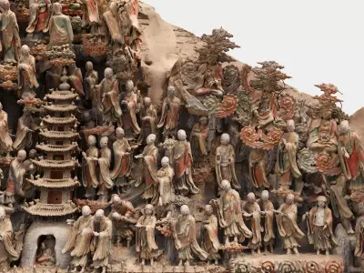 Deity Statue Sculpture24 3D model