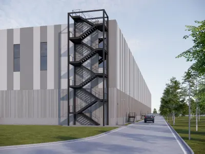 Industrial Hall 2 3D model