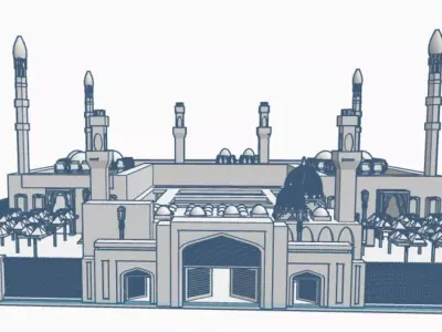 Masjid Al-Nabawi 3D print model