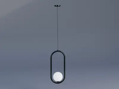 Drop Light Low-poly 3D model