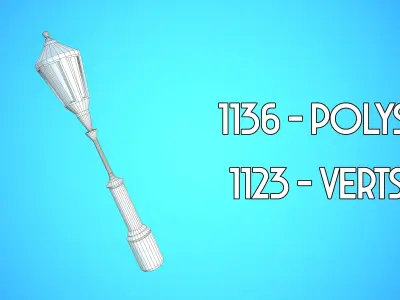 STREETLIGHT CARTOON STYLIZED Low-poly 3D model