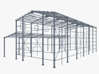 Warehouse 2 Low-poly 3D model purchase