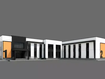 High School ID031 3D model