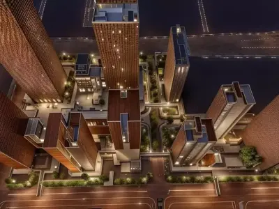 high-rise apartment building 3D model 3D model