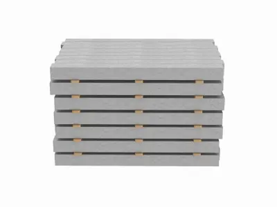 Stack Of Concrete Slabs 3D model buy