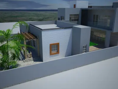 Contemporary Villa Design Project A90 DWG SketchUp 3D model